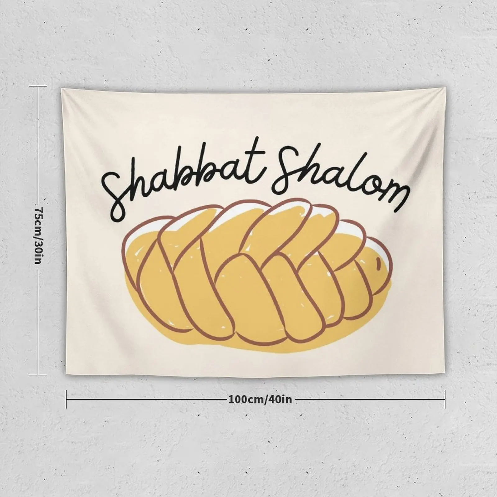 Shabbat Shalom Challah Tapestry House Decor Room Design Tapestry