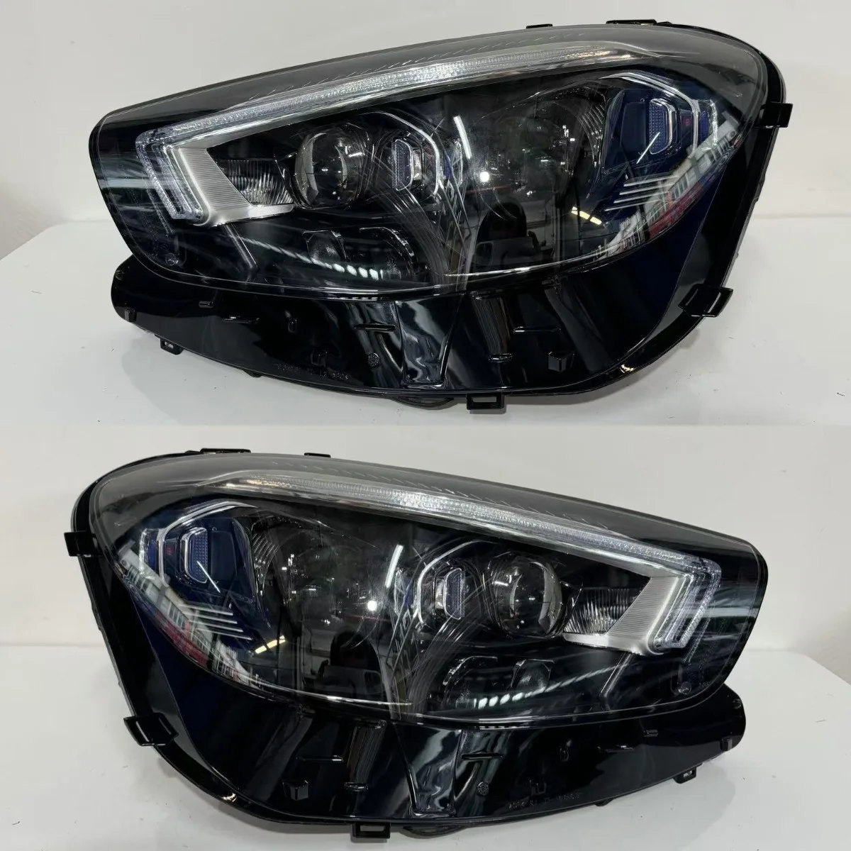 

Подходит для Mercedes-Benz E180 E200 E260 W213, левая и правая, 2 шт., светодиодные фары, версия для ЕС -