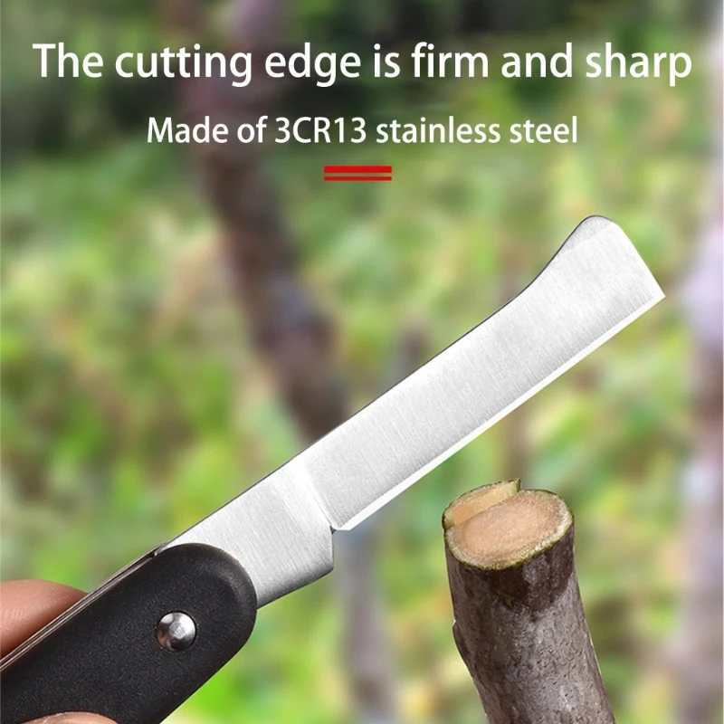 Professional Grafting Cutter Ergonomic Grip Pruning Blade for Outdoor Garden Use