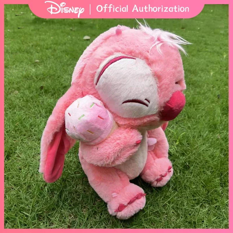 Disney Sakura Ice Cream Lilo & Stitch Doll, peluche rosa de dibujos animados, lindo Anime de peluche Kawaii, regalo de cumpleaños para niños, 30-45CM, nuevo