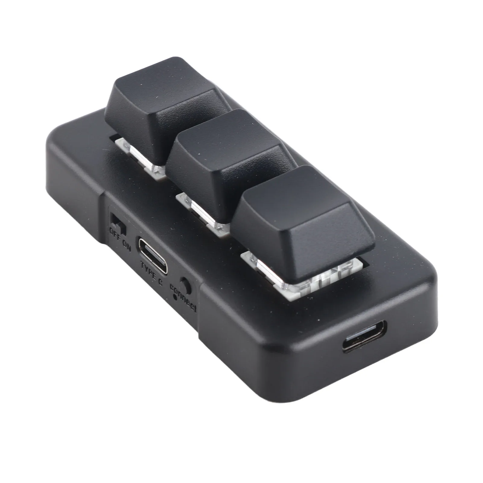 3 Keys Keyboard RGB Backlight USB 2.4g Wireless Three Button Three Mode Mini Programming Mechanical Keyboard