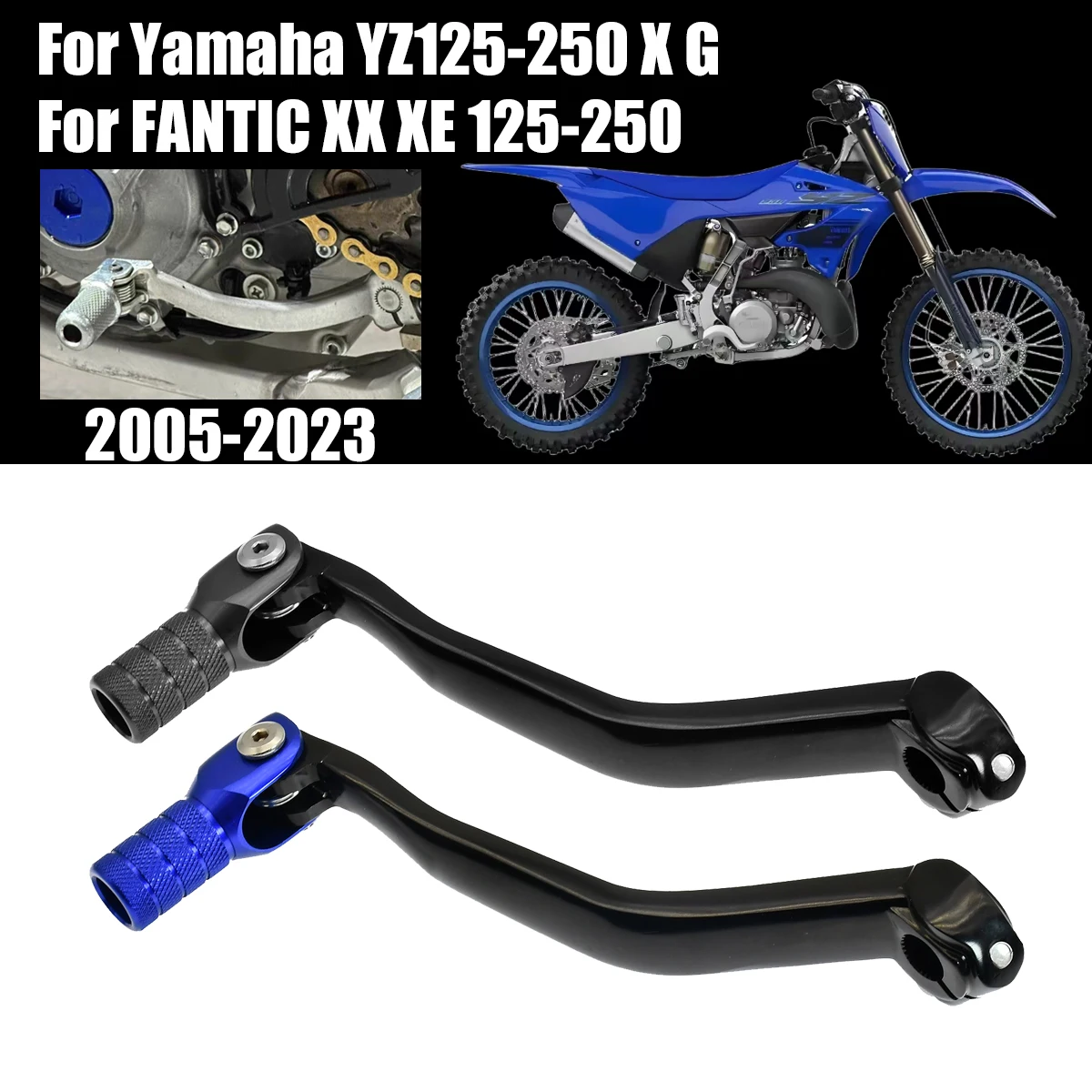 야마하 YZ 125 250 YZ125 YZ250 YZ125X YZ250X 및 판틱 XX125 XX250 XE125 오토바이용 CNC 접이식 기어 변속 레버