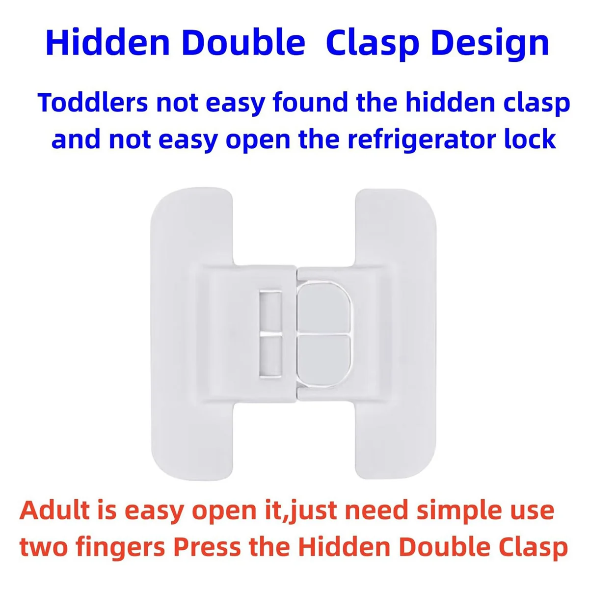 Fridge Lock, Refrigerator Lock for Kids, Cabinet Locks for Babies, Child Drawer Locks, Freezer Door Lock for Proof 4PcsJAS