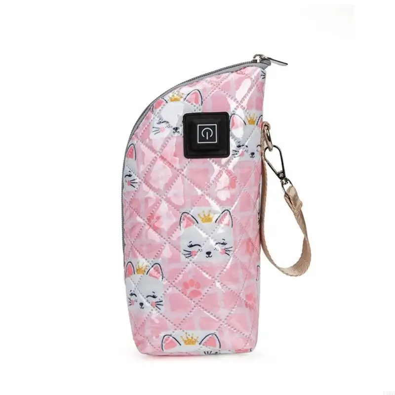 قابل للتعديل زجاجة الحليب معزول كم حالة حقيبة تسخين حليب الأم USB شحن غطاء سخان للسفر اليومي في الهواء الطلق L8RB #2