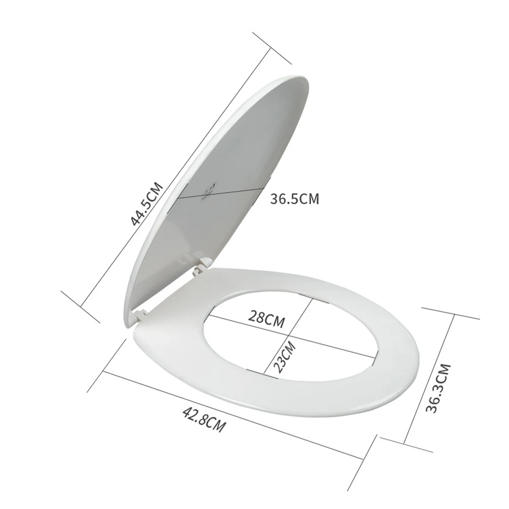 U Shape Thickened Premium Pp Material Waterproof Corrosion Resistant Toilet Seat Cover Lid Bathroom Fixture General Purpose