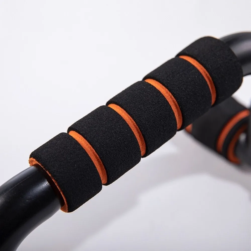 1Pair Durable H-Shaped Push Up Support Bars Non-Slip Sponge Hand Grip Exercise Stand Push-Up Stand Chest Muscle Training