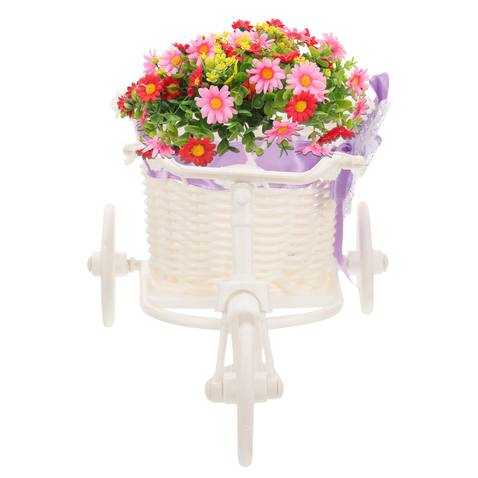

Tricycle Flower Basket Woven Candy Storage Holder Small Gift Basket Shower Party Favor Candy Holder Shower Decoration