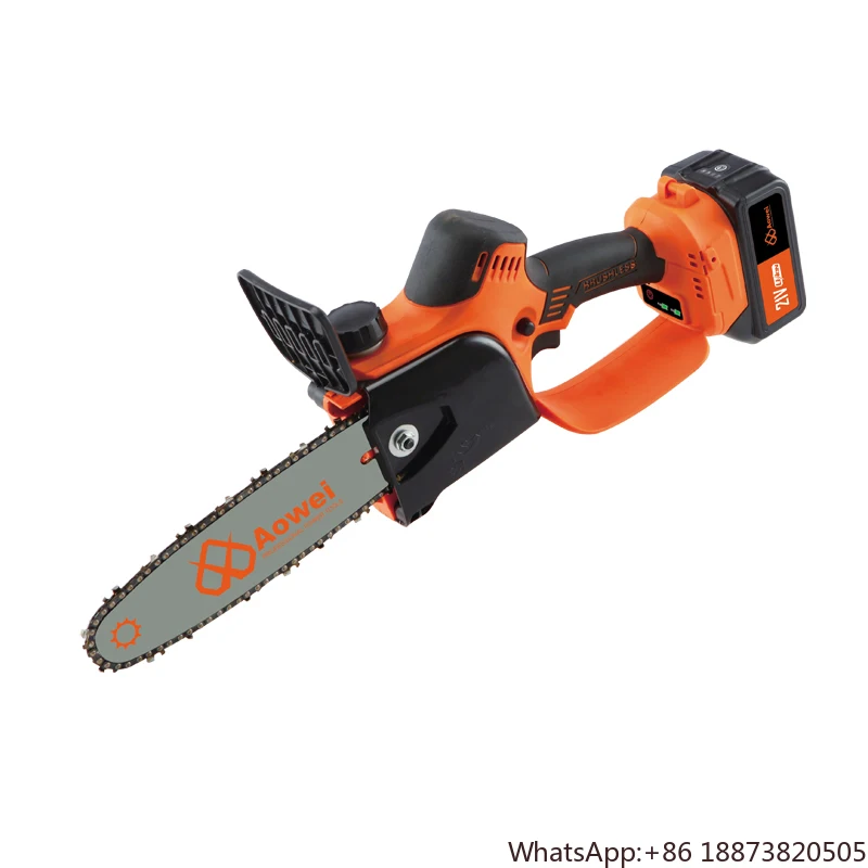 20V Mini Electric Saw Wood Garden Tool Lithium Brushless Electric Saw Wood Cutting Machine Battery Chain Saw