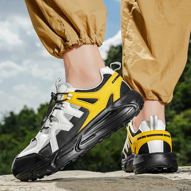 รองเท้าผ้าใบผู้ชายสุดหรู ระบายอากาศได้ดี รองเท้าลำลองแฟชั่น รองเท้าวิ่ง รองเท้ากีฬา - รองเท้าผู้ชายที่ใส่สบาย ระบายอากาศได้ดี