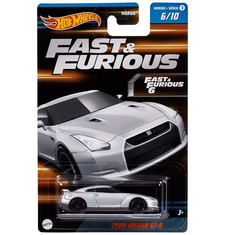 

Original Hot Wheels Car Fast & Furious Diecast 1/64 Toys for Boys 2009 NISSAN GTR Vehicles Models Birthday Gift