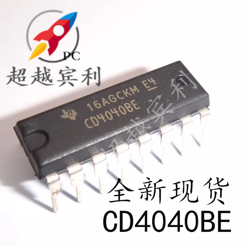 

30pcs original new CD4040 CD4040BE DIP-16 binary serial counter/divider