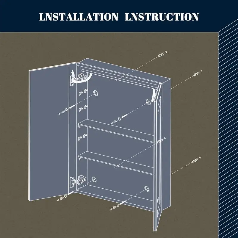 مرآة خزانة طبية للحمام بإضاءة LED مقاس 32 × 24 بوصة، قابلة للتعتيم مع 3 ألوان لدرجة الحرارة، مضادة للضباب، مثبتة أو سطحية، 2 #2