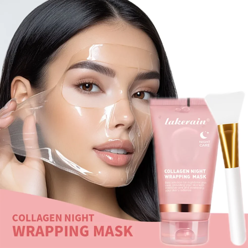 Korean Skin Care Deep Collagen Mask Peel Off Mask Face Anti Wrinkle Lifting Bio Masks Night Wrapping Woman Overnight Skin