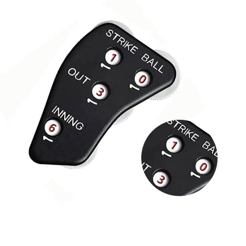 Q39E Baseball Counter Clickers 4 Wheel Baseball Umpire Clickers for Scorekeeper