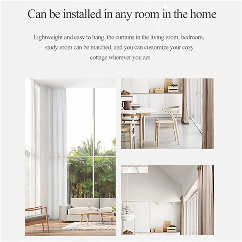 Dual Smart Curtains Roboter Roman Rod Track/T/U-Rail Tracks 3-in-1 automatischer Vorhangöffner Fernbedienung Vorhangmotor