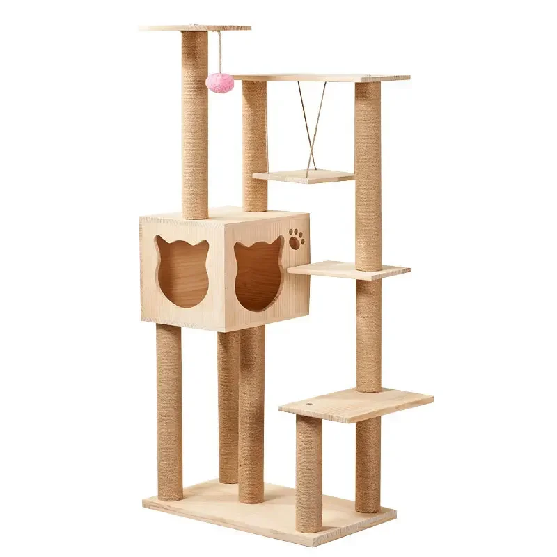 Hot salesCondo Cat tree Pet Furniture cat Tower climbing Scratcher Play House