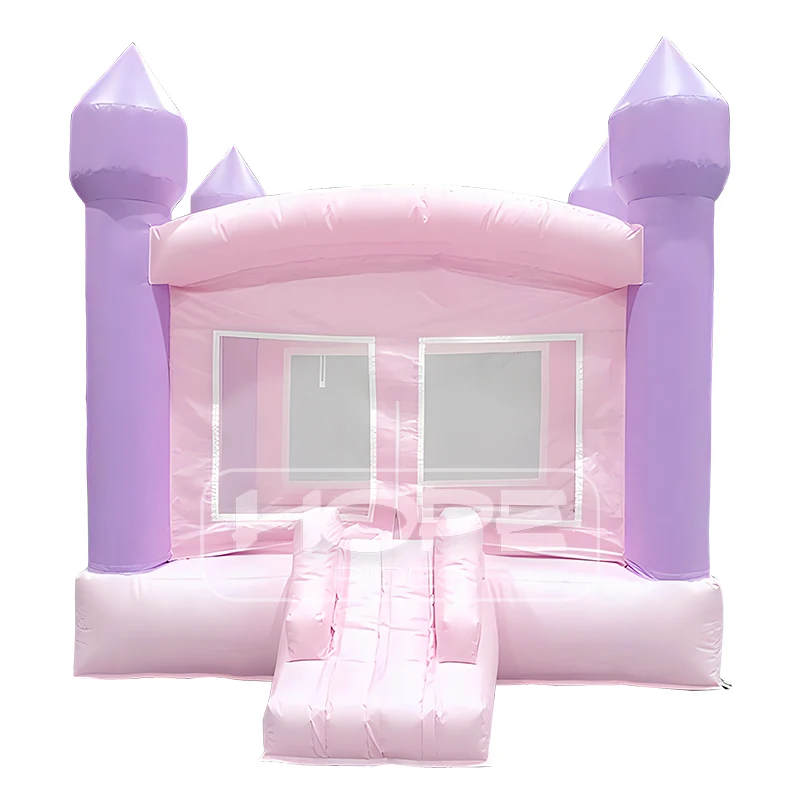 

Розово-фиолетовый классический надувной батут-замок 3х3 м из ПВХ, 100% надувной батут-замок «Принцесса» для промоакций и увеличения продаж