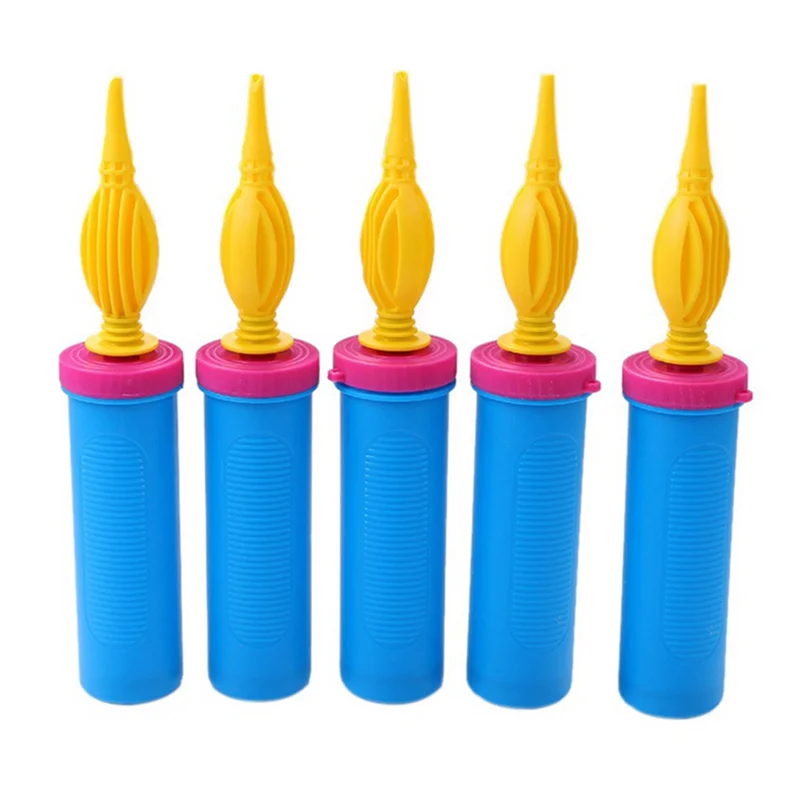 5Pcs Portable Manual Balloon Pump Two-Way Manual Inflator for Birthday Party Wedding Decoration Balloon Accessories