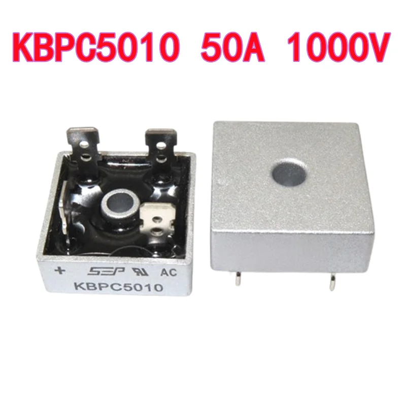 KBPC5010 50A 1000V Single-phase Rectifier Bridges Square Type Diode Bridge Rectifier KBPC5010 KBPC 5010