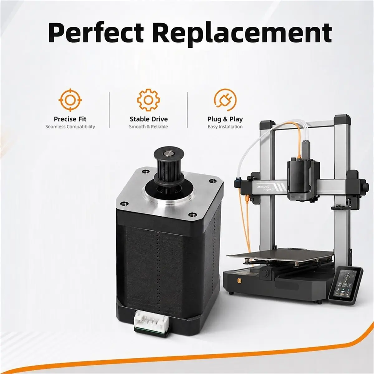 Y Stepper Motor for 3 Upgrade and Replace with High-Temperature Resistant Motor 3D Printer Part