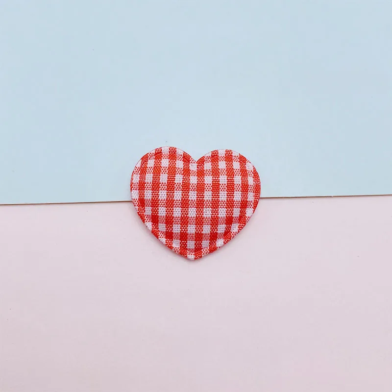 70 Stück 3x2,5 cm Gitterstoff-Herz-Applikationen zum Aufnähen für DIY Haarspangen-Zubehör, Kleidung, Kopfbedeckungen, Dekor-Patches – Detail 13