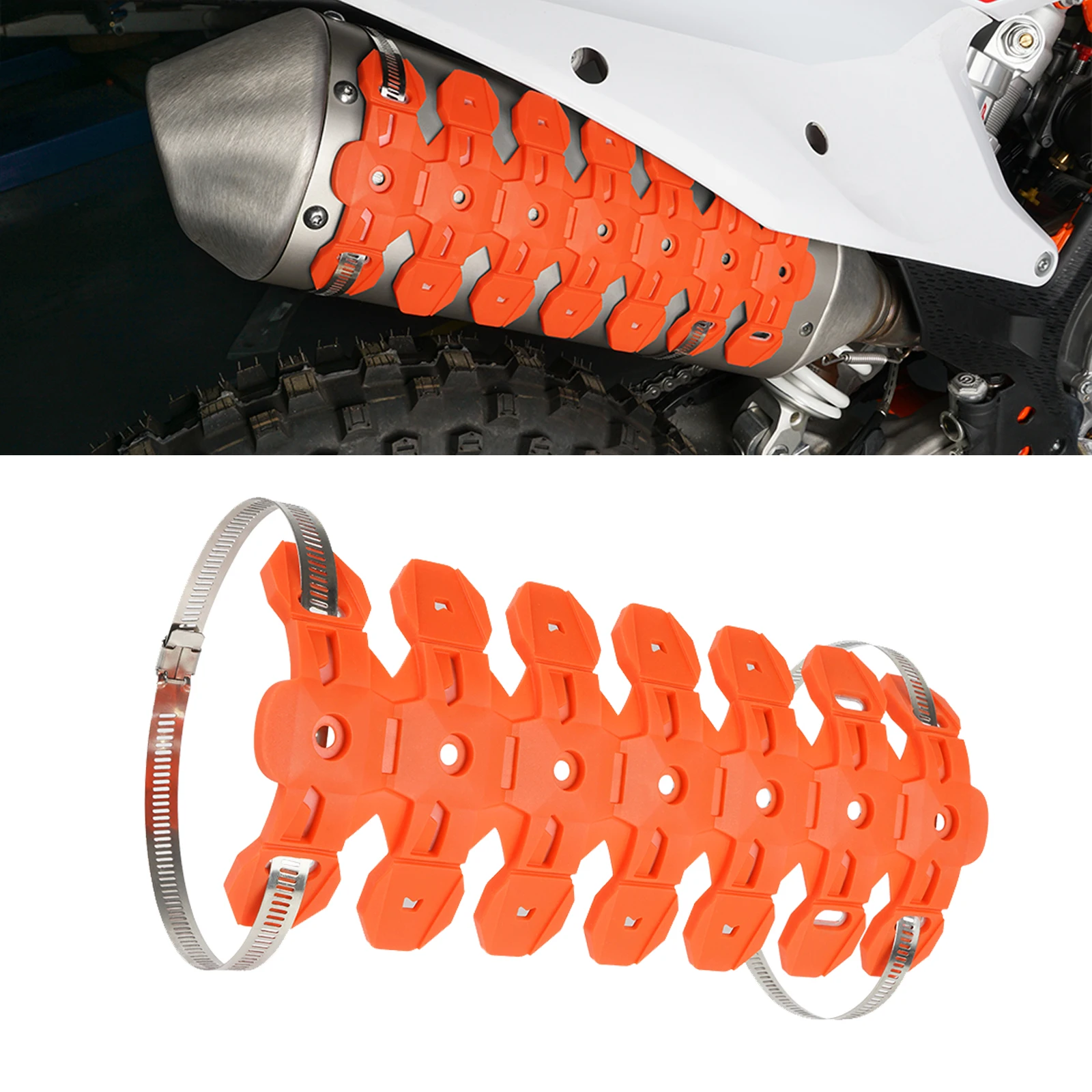 

Для KTM EXC 300 250 SXF 450 для Husqvarna TE 300 для GasGas EC 300 для Beta RR 300, защита глушителя, теплозащитная крышка