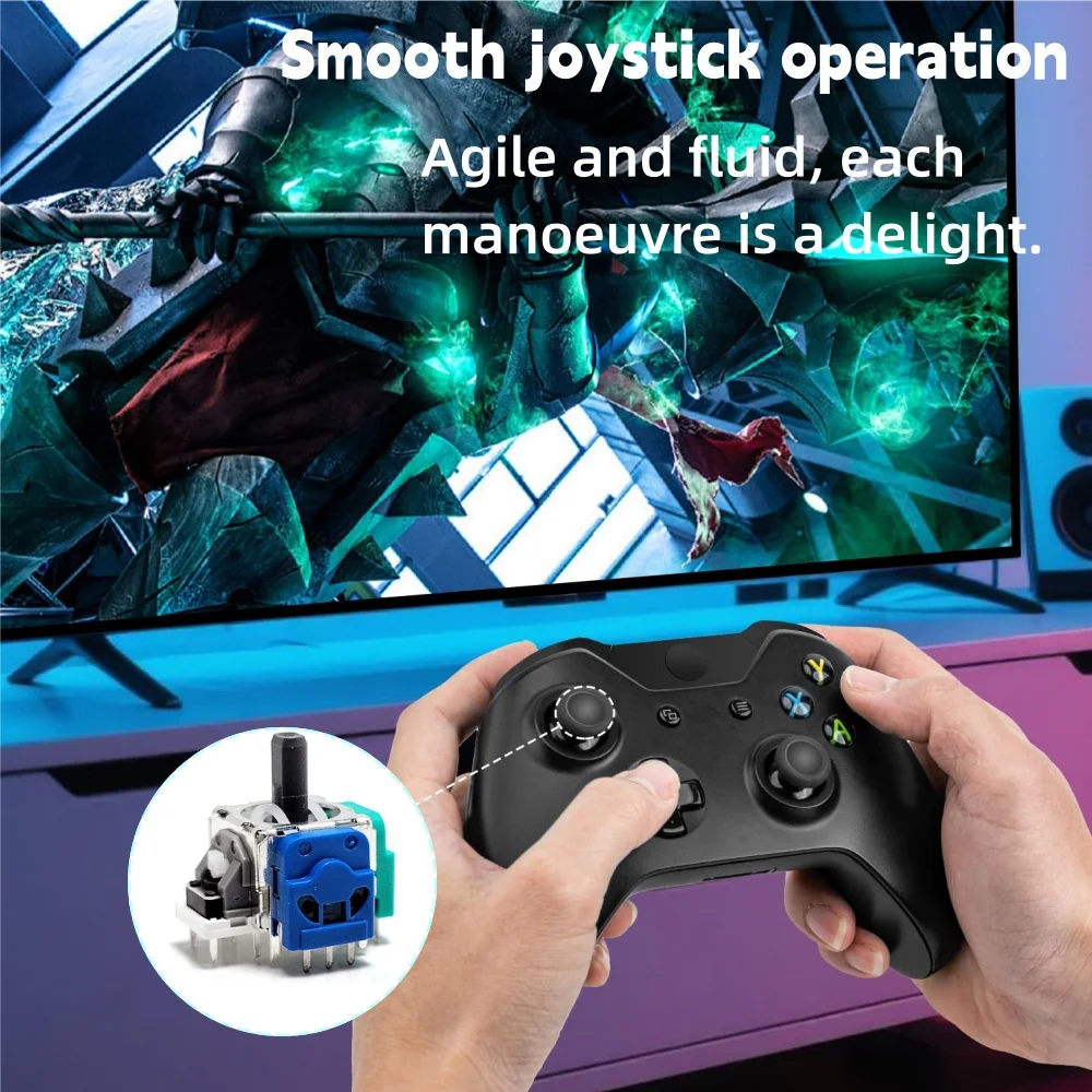 2-10pcs Hall/TMR Electromagnetic Joystick New Anti-Drift Joystick for Xbox One Xbox Series XSS XSX Hall Effect Magnetic Joystick