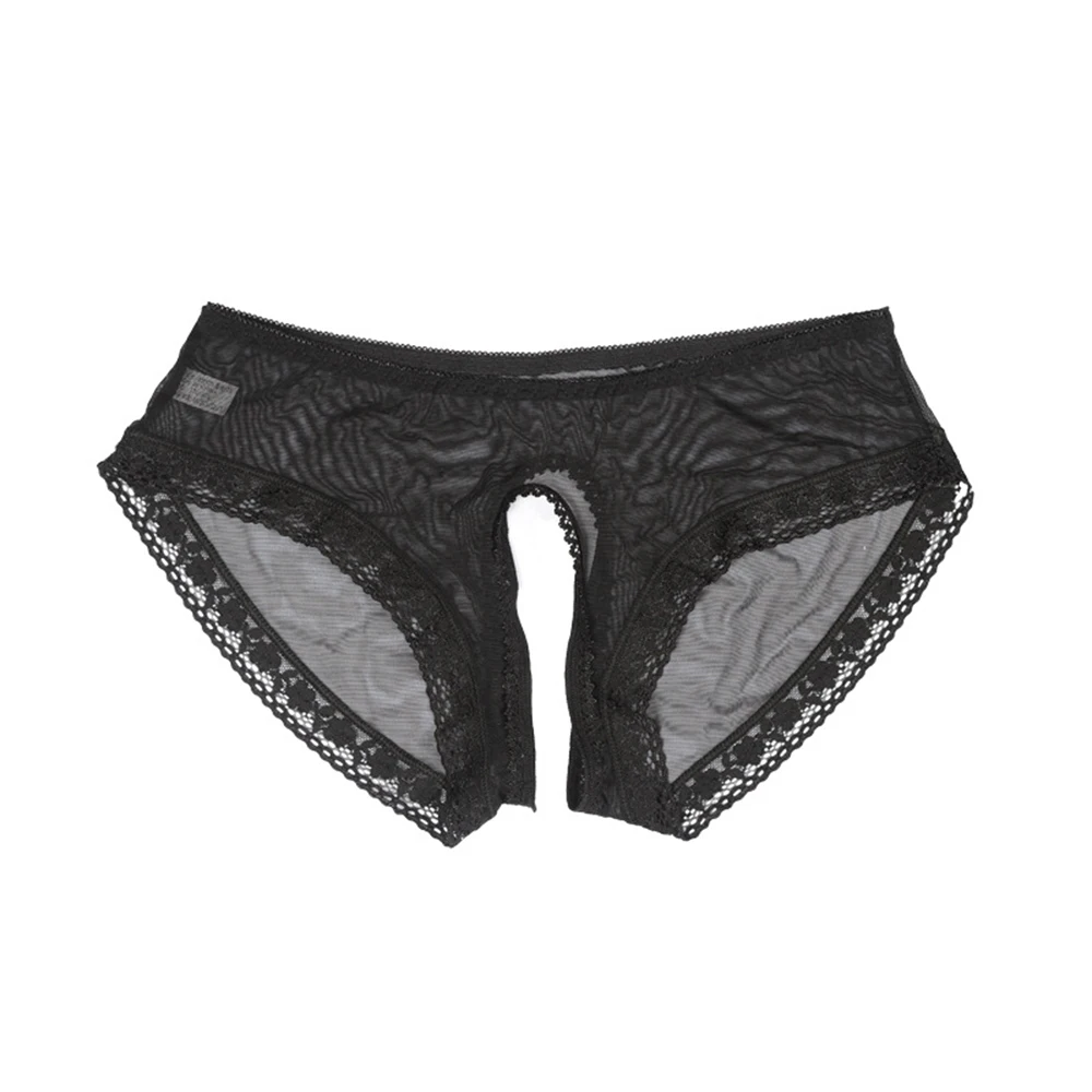 Sexy Kant Open Kruis Vrouwen Verleidelijk Slips Ultra-Dunne Effen Eenvoudige Ademend Thong Leuke Comfortabele Erotische Intimates Slipje