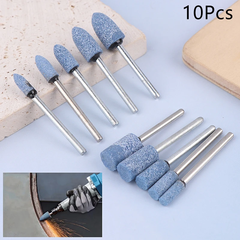 10pcs Polishing Head Wheel Head Abrasive Mounted For Rotary Power Tools Electric Grinding Stone Wheel Accessories