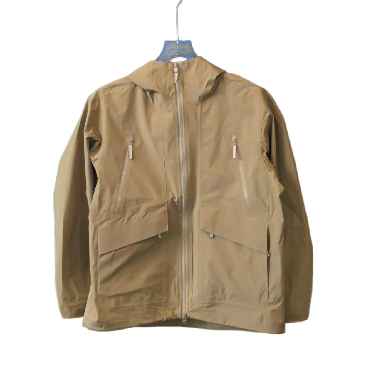 Women's Three-layer Rubber-pressed Jacket Multi-pocket Outdoor Sports Waterproof Breathable Mountaineering Jacket