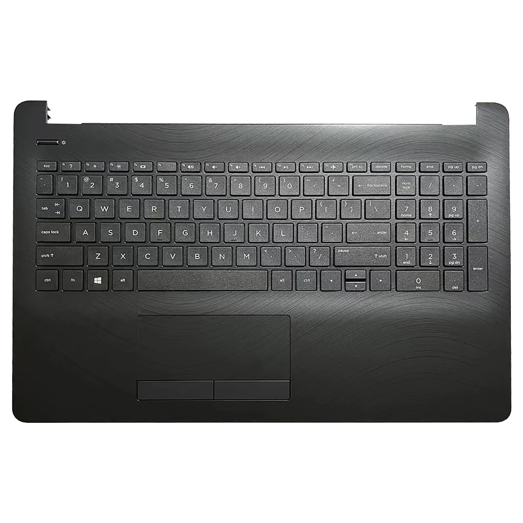 Original novo teclado dos eua para hp 15-bs 15-bw 15-ra 15-rb 250 g6 255 g6 portátil apoio de mãos superior capa teclado retroiluminado substituição