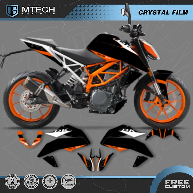

DSMTECH Motorcycle Graphics Decals Stickers Kits For KTM 2017 2018 2019 2020 DUKE 125 17-20 DUKE125 390 001
