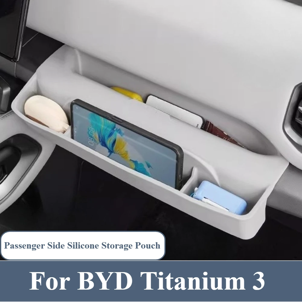 

For BYD Leopard Titanium 3 Co-pilot Silicone Storage Box Dashboard Storage Box Protective Pad