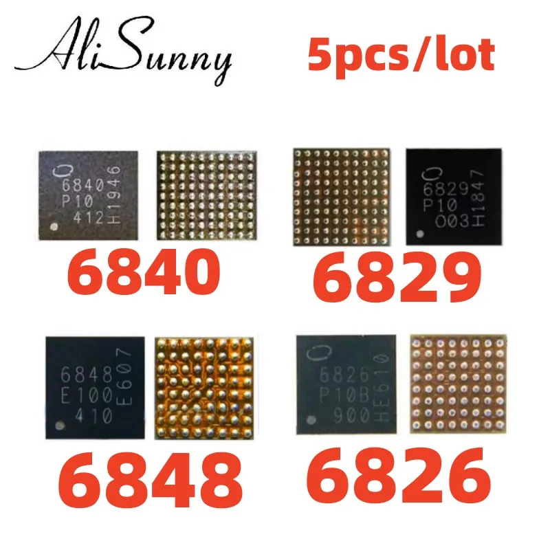 5pcs PMB6826 6826 6829 6840 6848 for iPhone 7 8 Plus X XS 11 Pro Max BaseBand PMIC Power ic Chip Intel BBPMU_RF