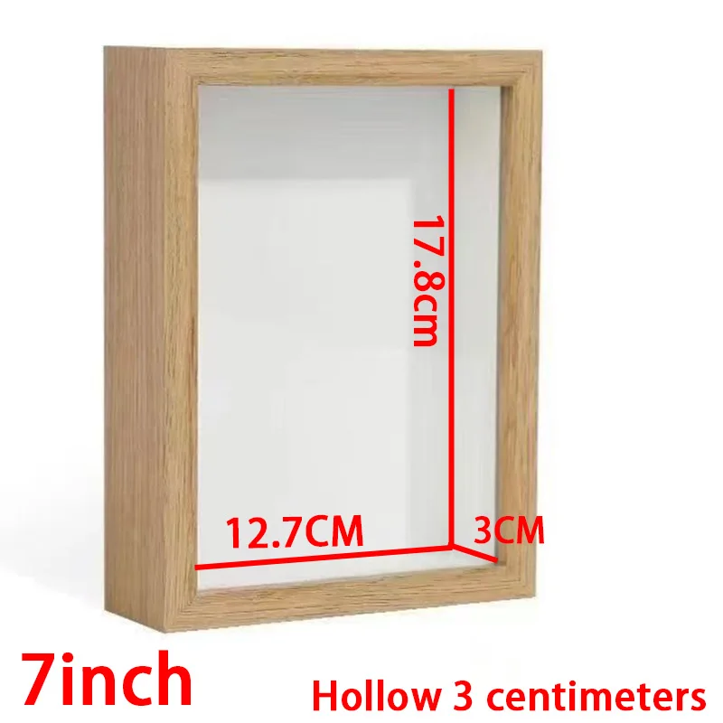 Shadow Box Depth 3cm Wooden Photo Frame for Displaying 3D Works