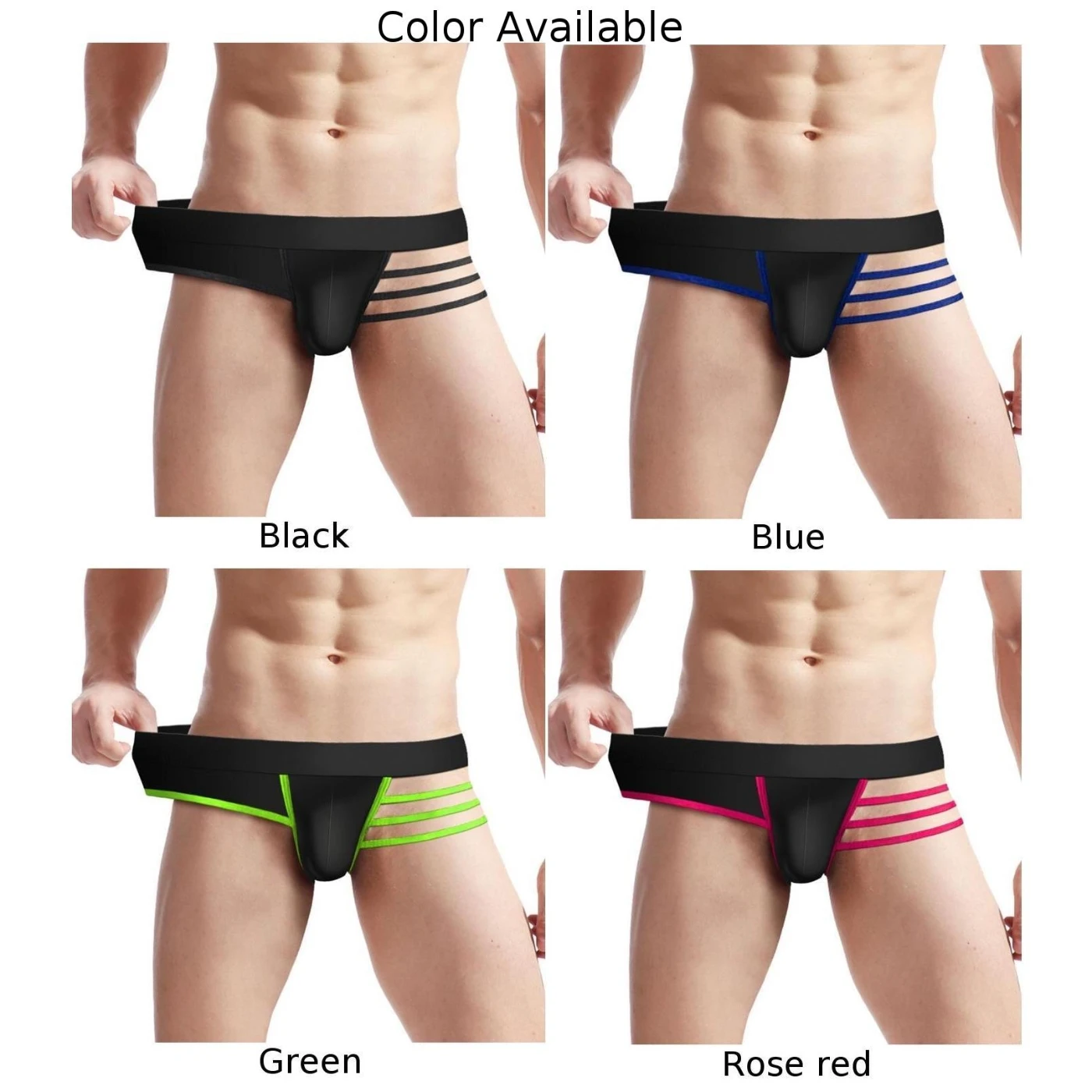 Tanga Sexy de tiro bajo para hombre, suspensorio, lencería cómoda, calzoncillos recortados, traje de baño de moda, bragas eróticas