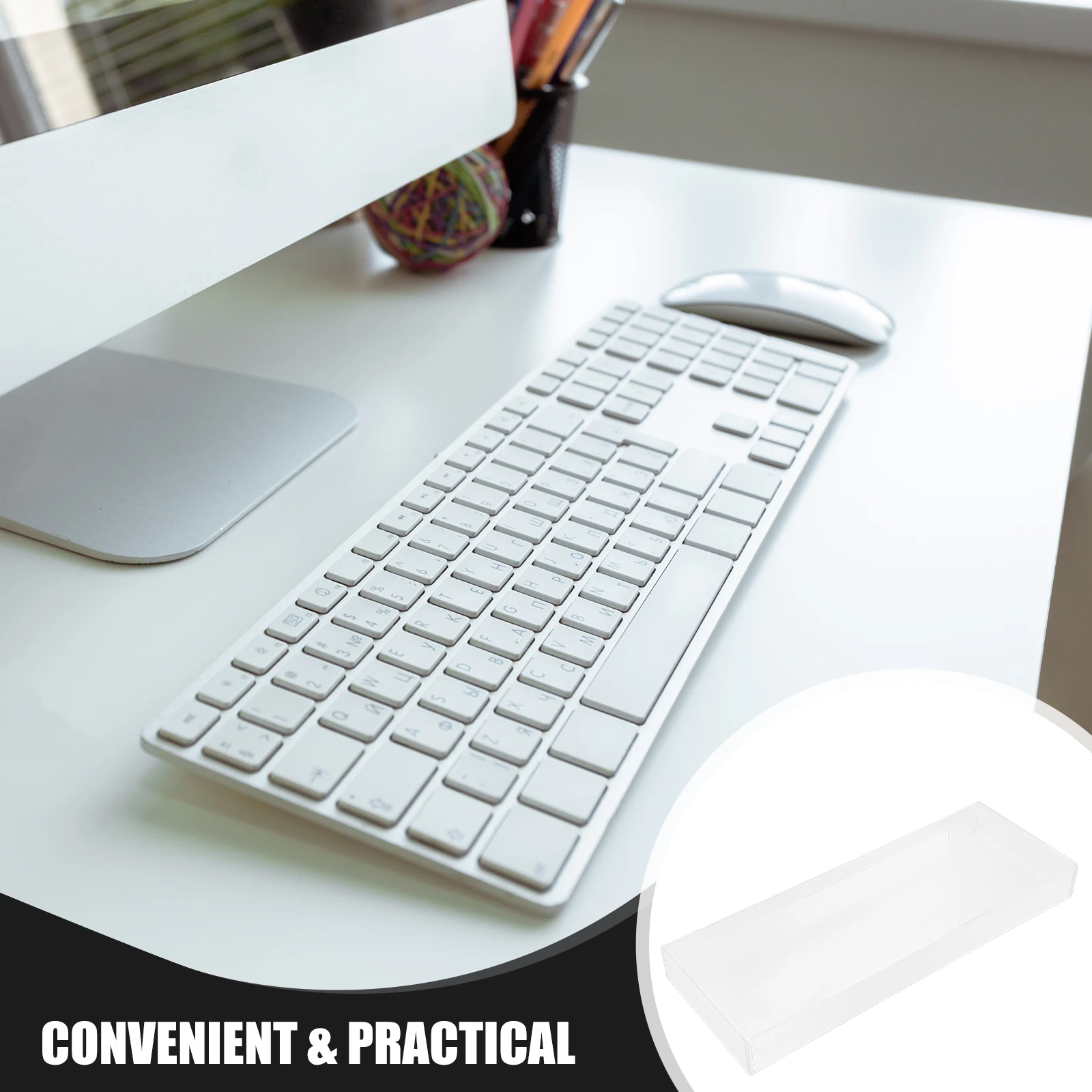 

Acrylic Keyboard Cover Water-Proof Cover 475x175x48mm Clear Gaming Laptop Protector Waterproof Dustproof Covers Universal