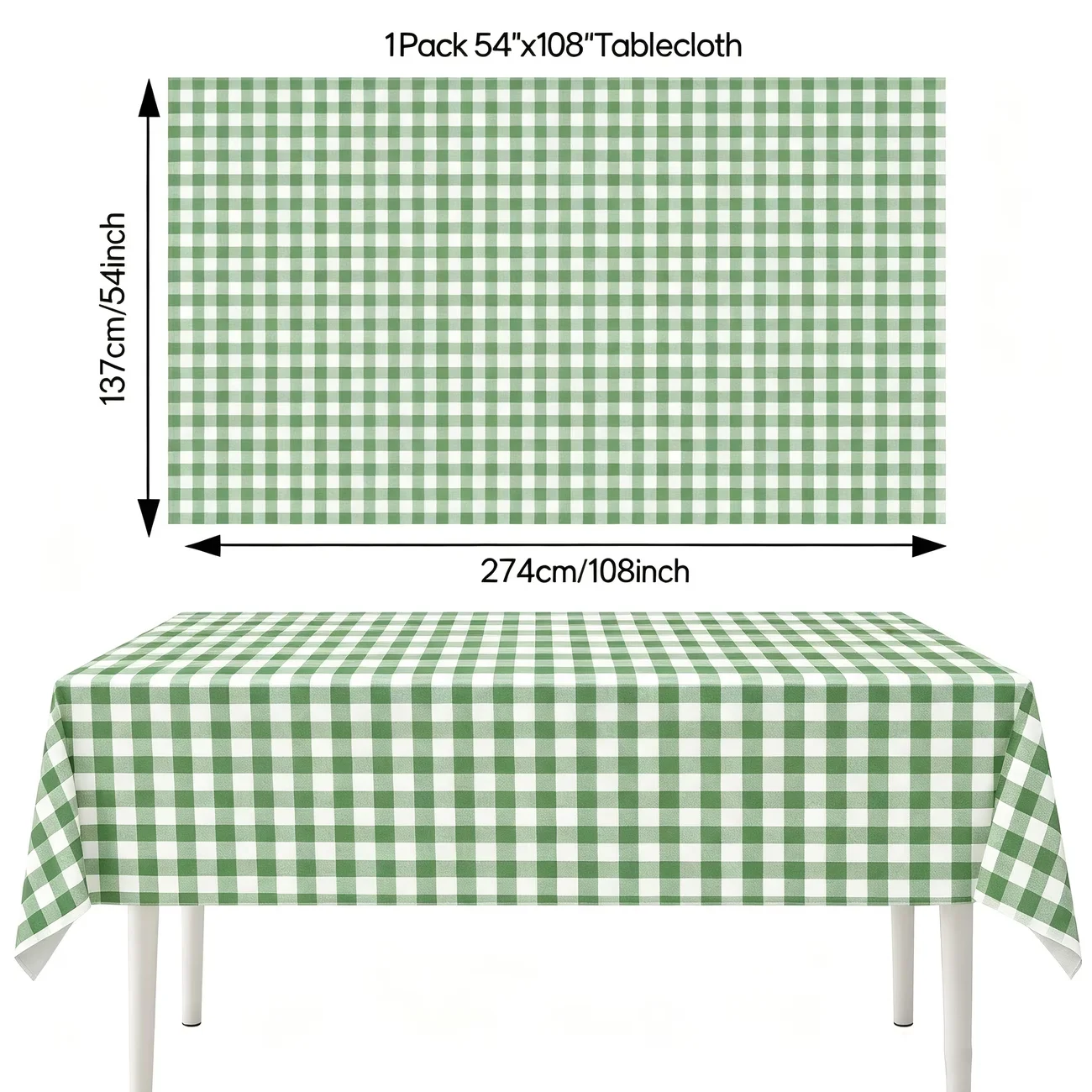 1PC Classic Checkered Disposable Tablecloth Multi-Color Available Plastic Tablecloth Suitable for Outdoor Picnics Camping