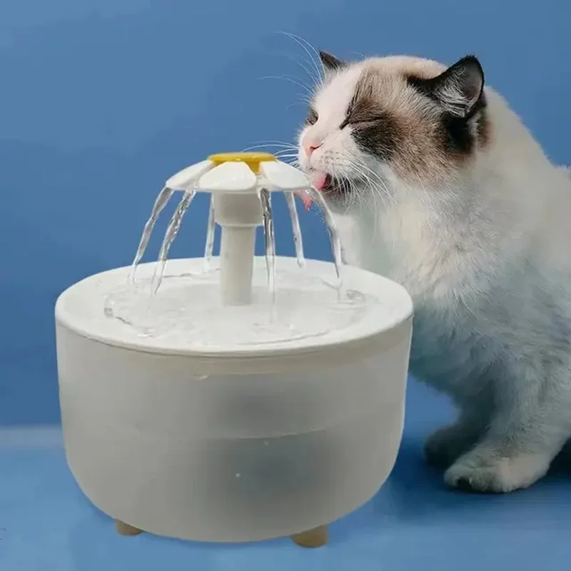 Pets Water Fountain Auto Filter USB Electric Mute Cat Drinker Bowl 1200mL Recirculate Filtring Drinker for Cats Water Dispenser 