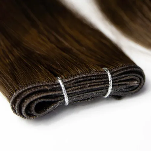 Pacotes retos do cabelo humano da trama do gênio para mulheres, extensões virgens do cabelo, desenhados dobro, cor natural, real, 50G