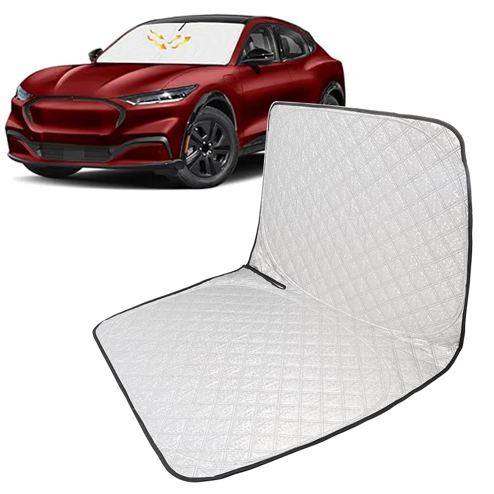 

Car Foldable Front Windshield Sun Shade Visor Protector Custom For Ford Mustang 21-25 Wear Resistant
