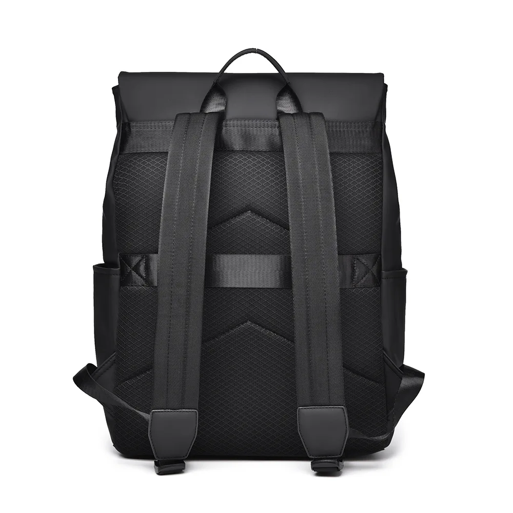 New Men's Casual Backpack with A High-end Feel, Fashionable Backpack, Simple Solid Color, Large Capacity, Computer Bag for Men
