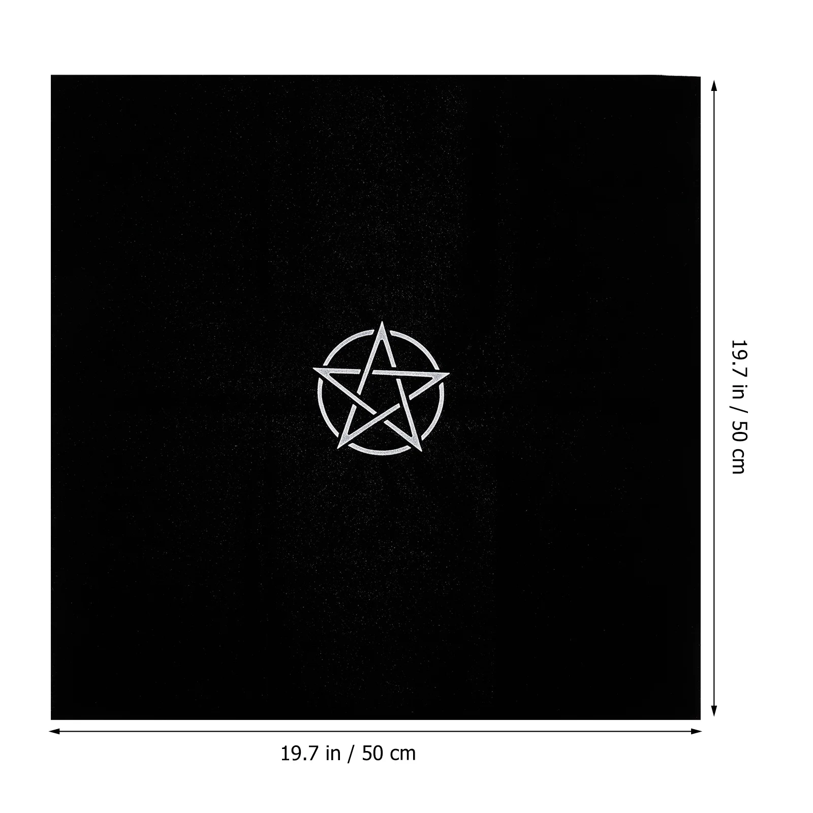 

1Pc Pentacle Tarot Tablecloth Decoration Divination Black Cloth Game Cover Party Props Home Supplies Textile Mat Pad