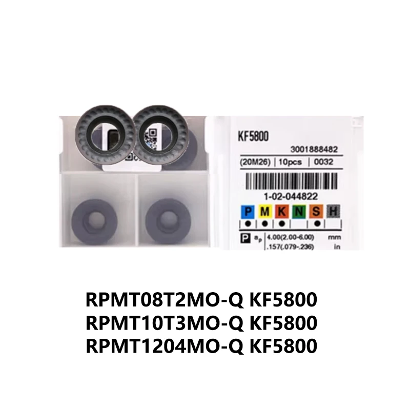 100% Original RPMT1204MO-Q RPMT10T3MO RPMT08T2MO KF5800 Round Carbide Inserts RPMT10T3 RPMT08T2 RPMT1204 RPMT 10T3 08T2 1204