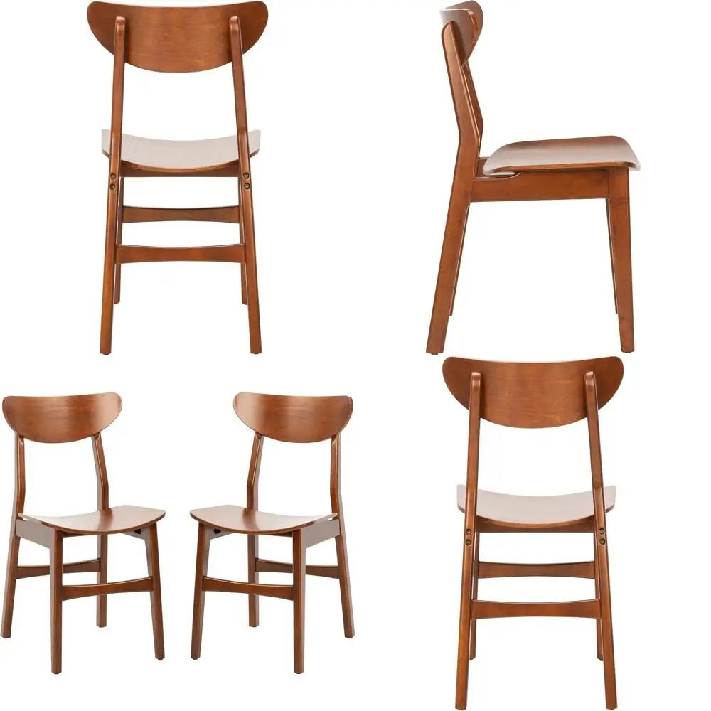 

Набор из 2 обеденных стульев в стиле ретро, отделка под орех, цвет вишня