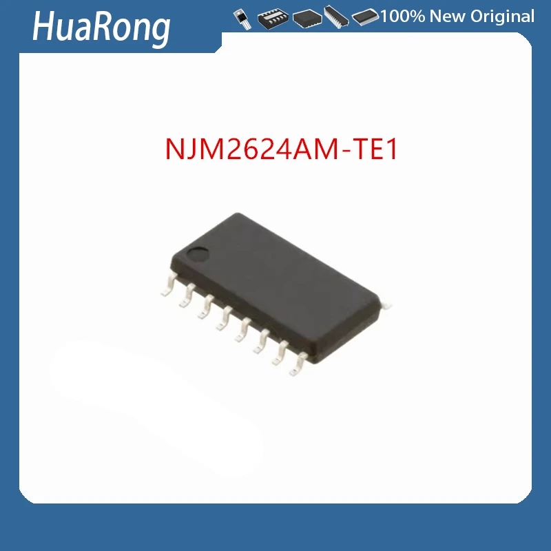 

10Pcs/Lot NJM2624AM-TE1 NJM2624A JRC2624A 2624A SOP16