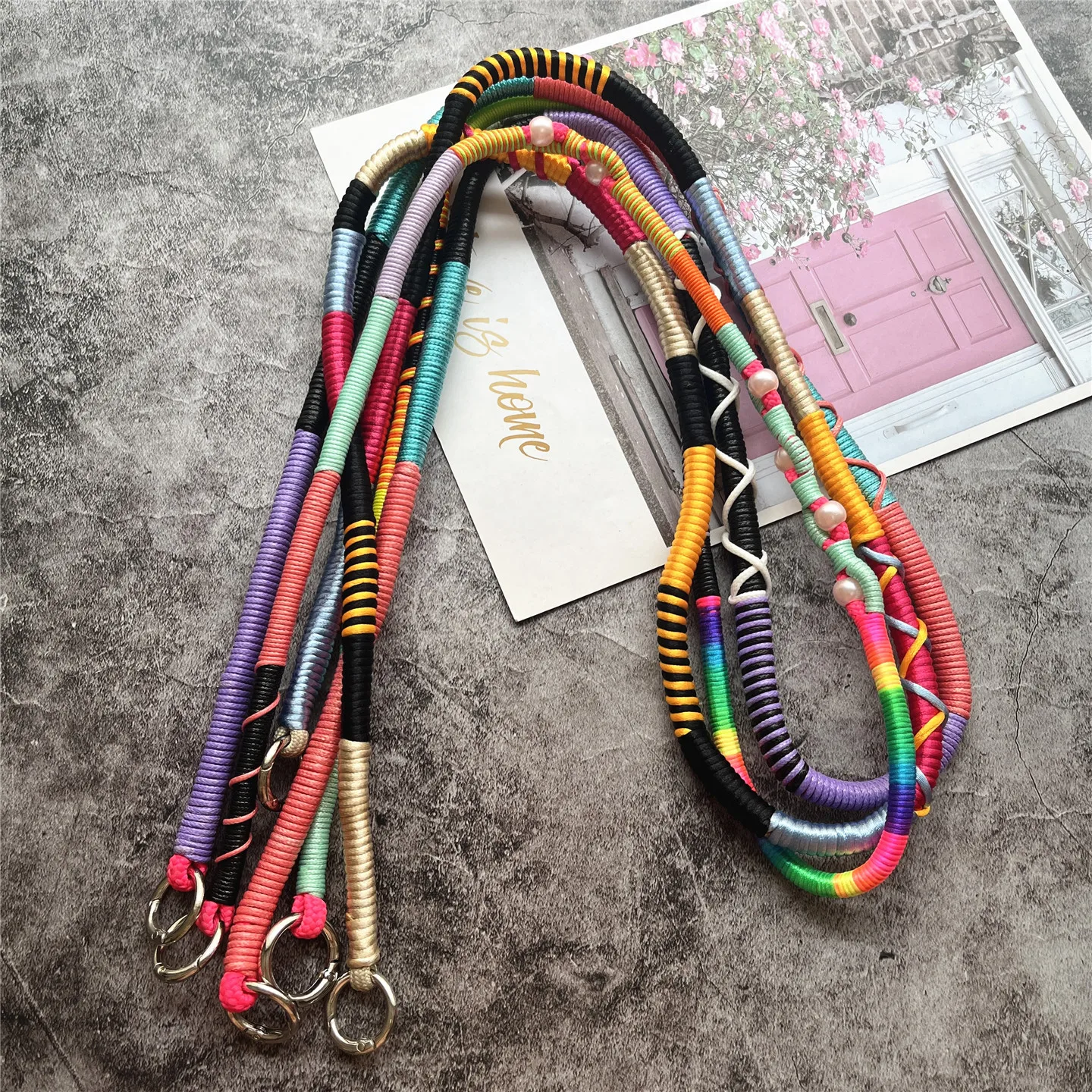 

Ремешок для сумок ручной работы, плечевой ремень для смартфона, роскошный ремешок для телефона, ремень через плечо, женская сумка на плечо, веревка