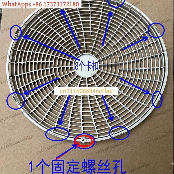 k3 AC Outdoor Unit Fan Mesh Cover Grille Plastic Protective Shell Guard Replacement Accessories Kit