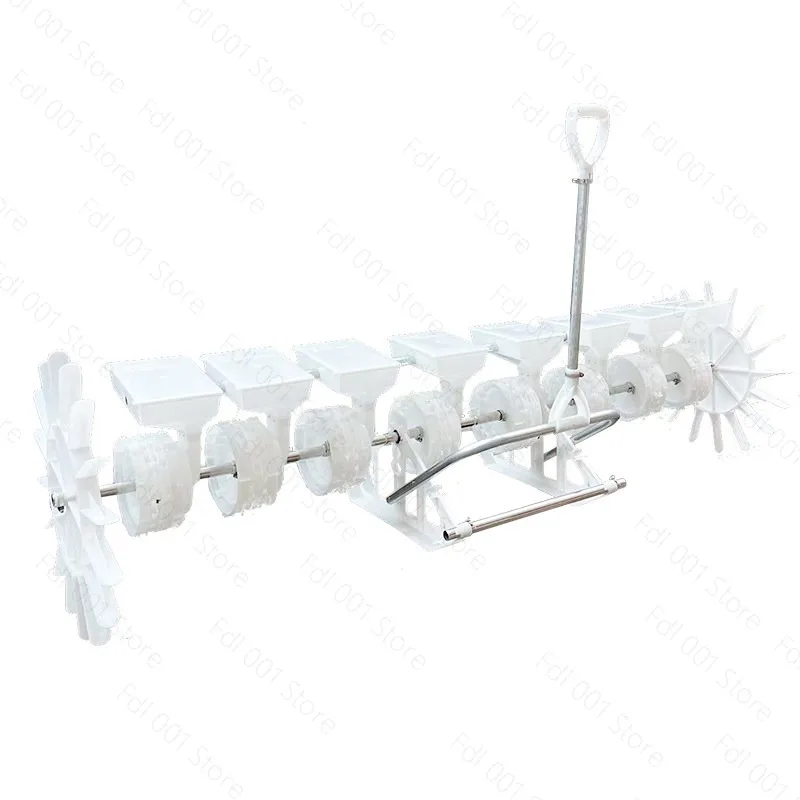 Direct Seeding Rice Planter High Precision Hole Sowing Machine Adjustable Grain Count Small Rice Seeder for Farm