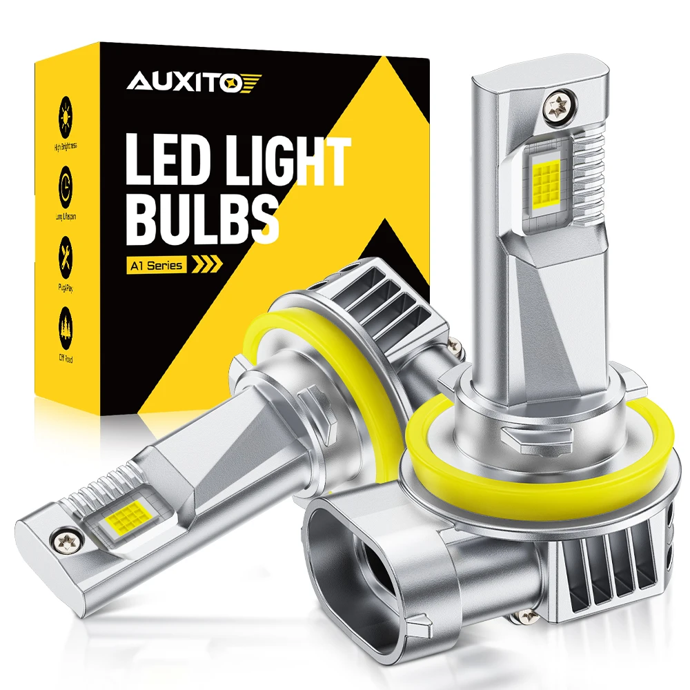 

2Pcs AUXITO 2026 New LED H8 H11 9005 HB3 9006 HB4 High Low Beam Canbus For Car Headlight 50W Powerful Fanless 12V 6500K 12000LM